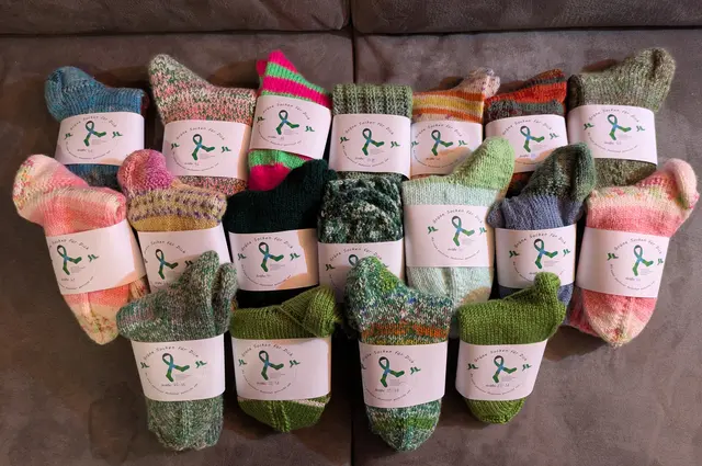 Socken für die Aktion Grüne Socke  | Foto: Sandra Raab 