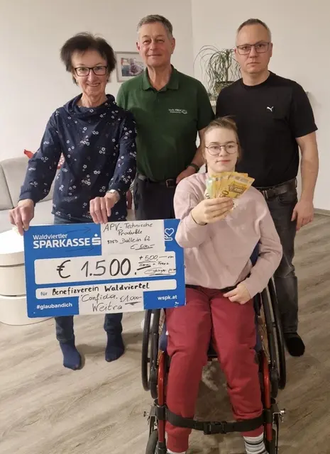 Laura Muttenthaler erhält die Unterstützung für ihre Operation in Barcelona. | Foto: Benefizverein Waldviertel