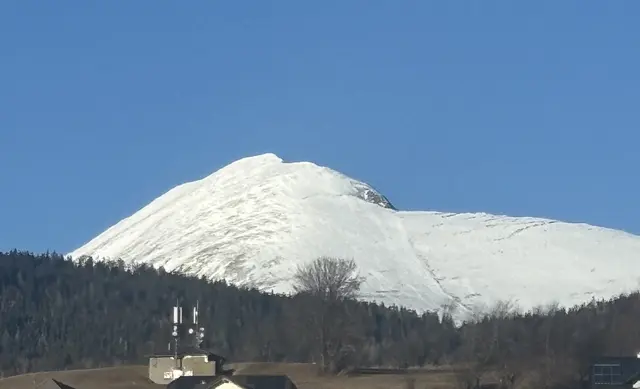 Blick auf den Preber von Tamsweg aus, am Nachmittag des 25. Februar 2026. | Foto: pjw