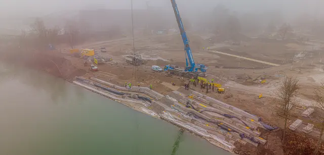 Die Welser Bucht nimmt Form an. | Foto: Stadt Wels