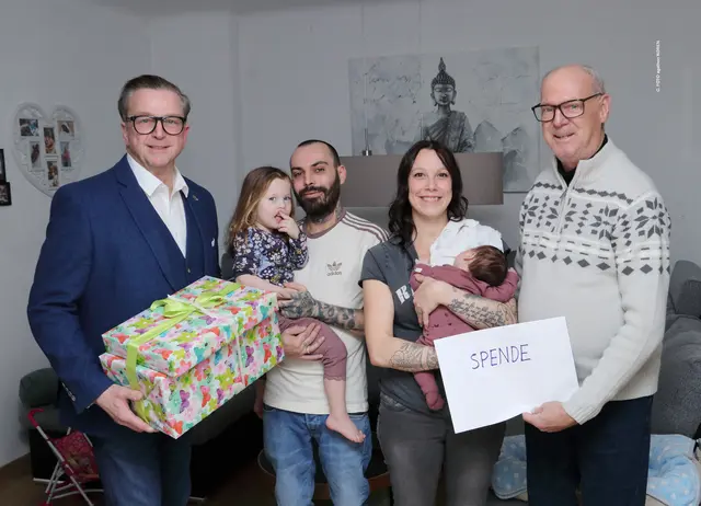 Für Fionas Familie bedeutet die Spende sehr viel: Die Freude und Dankbarkeit waren groß.  | Foto: Foto Koren