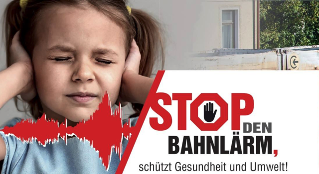 Mit solchen Sujets setzt sich die Kärntner Initiative "Stop den Bahnlärm" seit Jahren für weniger Lärm auf der Schiene ein. | Foto: Grafik: Stop den Bahnlärm