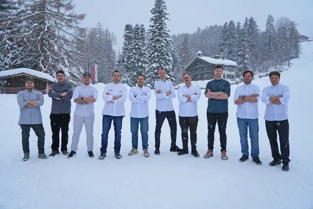 Die Spitzenköche präsentieren gemeinsam die Kulinarik in Sankt Anton am Arlberg. | Foto: TVB St. Anton am Arlberg/Christian Schranz