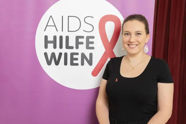 Mirijam Hall, ist Vorsitzende der Aids Hilfe Wien und äußert sich zum Zero Discrimintation Day, der am 1. März stattfindet.  | Foto: Aids Hilfe Wien/Hammerschmid