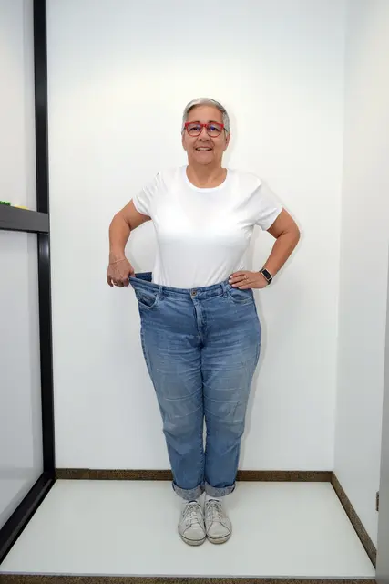 Die Hose sitzt locker – ihr neues Körpergefühl noch besser.