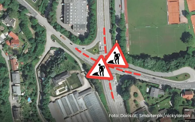 Die Ampelanlage auf der Traunufer-Landesstraße in Thalheim soll nun erneuert werden: Es kommt zu Sperren. | Foto: doris.at, Smarterpix/nickylarson