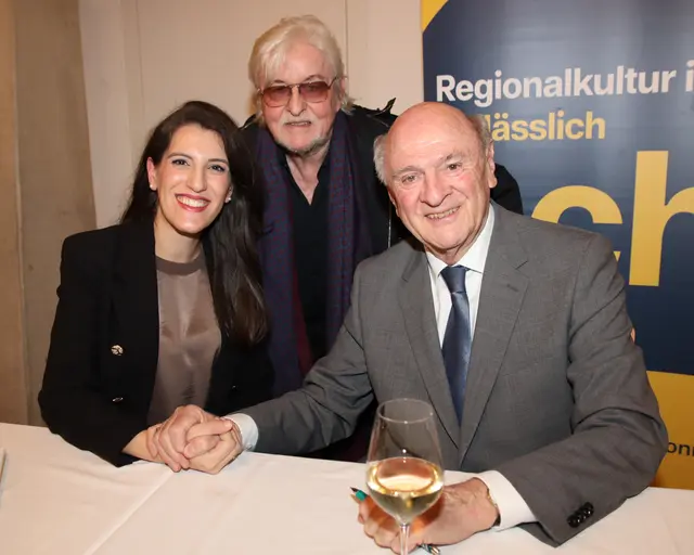 Dorothy Khadem-Missagh, Reinhold Bilgeri und Erwin Pröll. | Foto: Manfred Wlasak