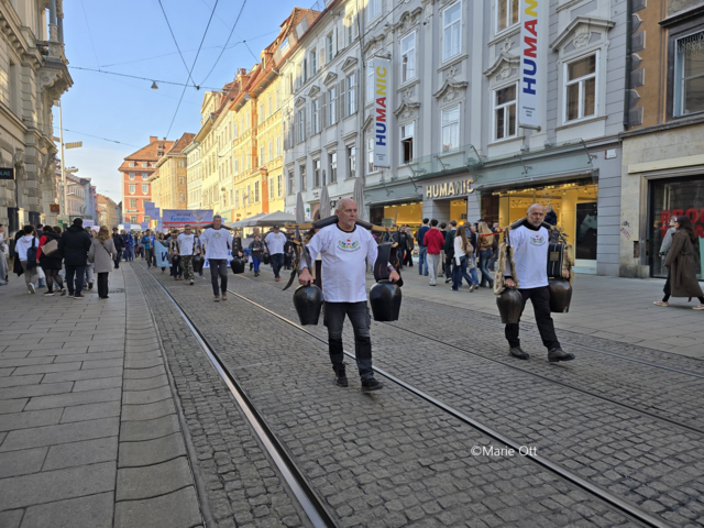 Freiheitstrychler, Graz, Demo