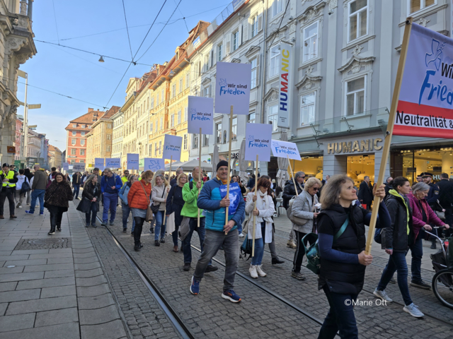 Demonstration, Frieden, 2026