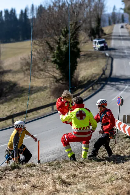 Zusammenspiel aller wesentlichen Kräfte, 104 Personen waren im Einsatz. | Foto: Rotes Kreuz Kumberg/E. Peer