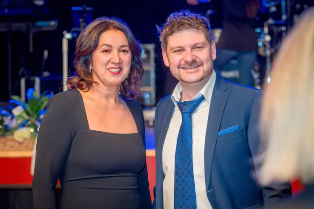 Organisierten gemeinsam mit dem Komitee den Ball: Professorin Monja Petersen und Professor Peter Reßmann.