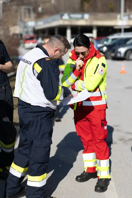 Die Koordination hat perfekt funktioniert. | Foto: Rotes Kreuz Kumberg/E. Peer