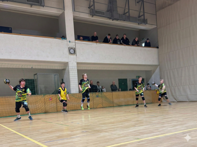 Die U15 in der Defensive - die gegnerische Mannschaft hat drei Bälle, die Turtles nur 2 | Foto: Tyrol Turtles