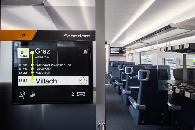 Von Graz nach Villach in 69 Minuten – das bietet die Westbahn, gleich wie die ÖBB, an. | Foto: Lengsteiner