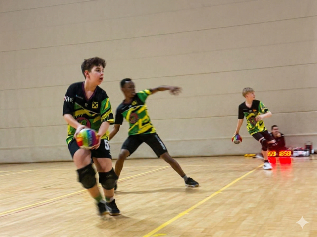 Angriff und Verteidigung wechseln manchmal in Bruchteilen von Sekunden - wie hier beim Einsatz der U18. | Foto: Tyrol Turtles