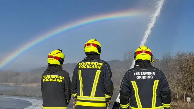 Übung mit Regenbogen. | Foto: DOKU-NÖ