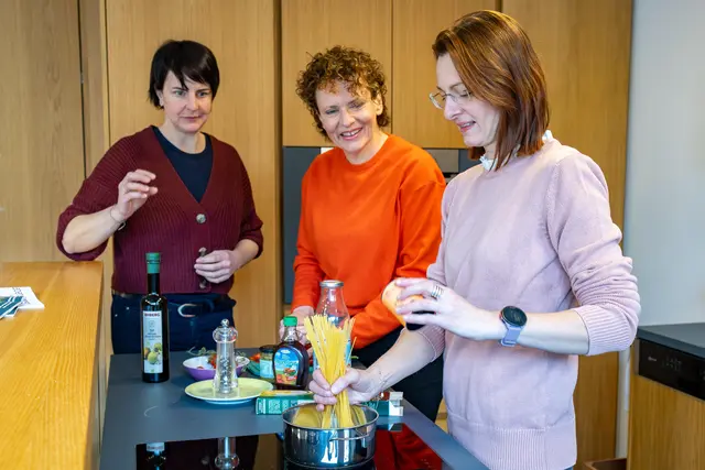 Im Februar nahm sich das Team von LebensGroß im Rahmen von Gemma Klima das Thema nachhaltige Ernährung vor.  | Foto: GK / FH Joanneum