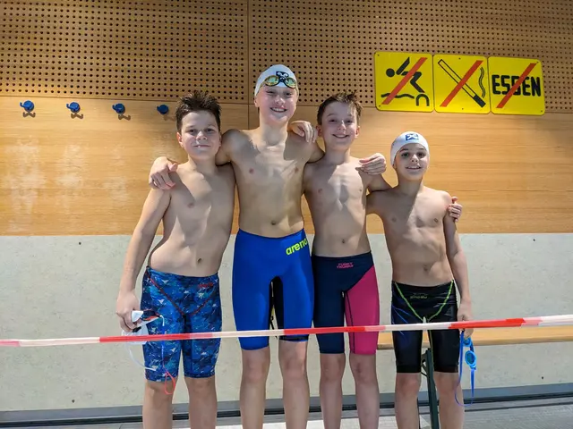 Die männliche Schülermannschafts-Staffel
v. l. n. r.: Kerim Dautovic, Jakob Edthofer, Moritz Edthofer, Balint Bako | Foto: SVV / Alexander Einschwanger