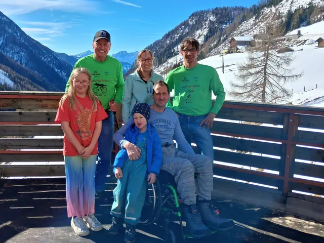 Valentina, Radlwolf, Fabio, Petra Lercher, Manfred Lercher und Michi Kurz (v.l.) | Foto: Radlwolf