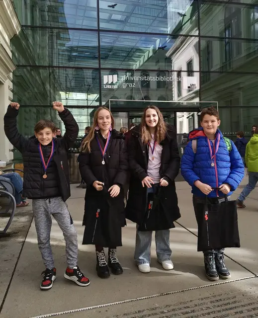 Die erfolgreichen Mathematiker der Mittelschule Lebring. | Foto: MS Lebring