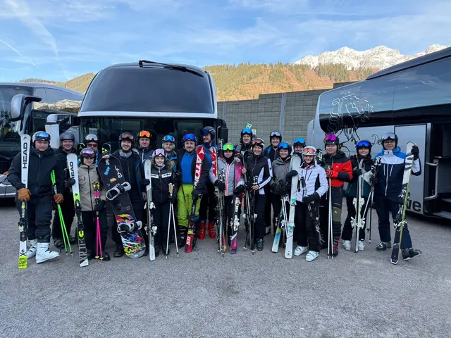 Die Truppe beim Skitag in Schladming. | Foto: Marktmusikkapelle Bad Gams