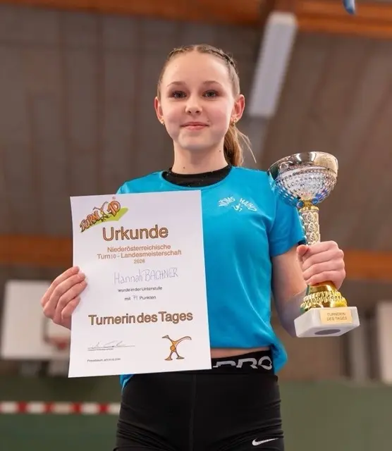 Turnerin des Tages Hannah Bachner. | Foto: NÖMS Haidershofen