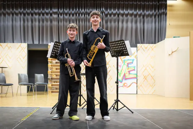 Die wettbewerbserfahrenen Brüder Matteo und Tobias Landsfried aus Thal alias „TERRAPAX“ erreichten höchste Punktezahl des Tages. | Foto: Toni Außerlechner