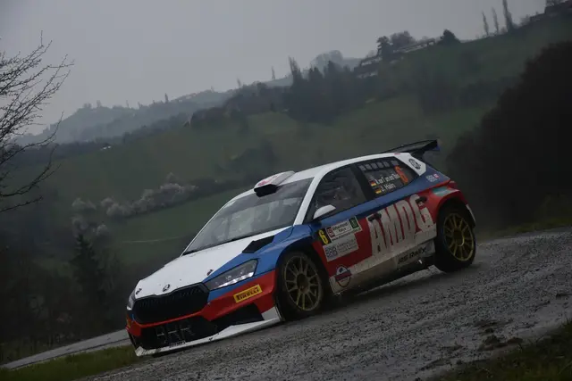 Die Rebenland Rallye 2025 fand im Regen und Matsch der Weinstraße statt. | Foto: Harald Illmer/Walter Vogler