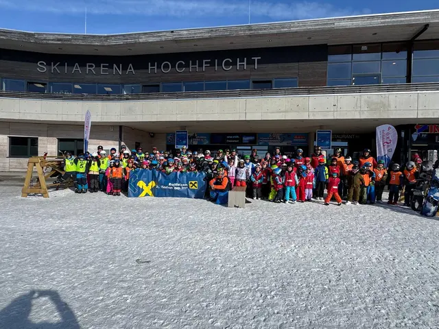 Rund 80 Kinder zwischen vier und 14 nahmen an den insgesamt vier Skikurstagen – am 31. 1. und 1.2. sowie am 7. und 8. 2. – am Hochficht teil. | Foto: ASKÖ St. Florian/I.