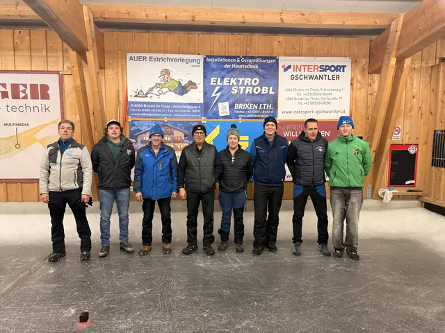 Vorrunde Gruppe B; 7. Wolfgang Schneider, 8. Fabian Bromberger, 6. Manfred Hörl, 4. Josef Foidl, 1. Christian Ortner, 3. Lukas Schipflinger, 2. Markus Kogler, 5. Lorenz Hofer.