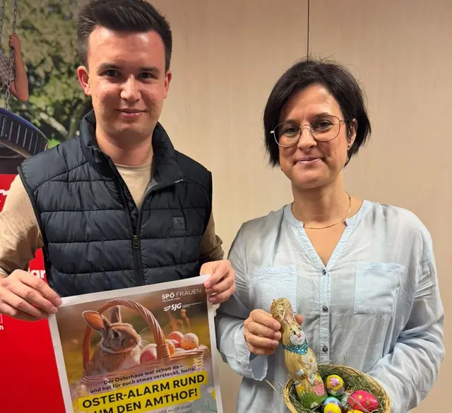 Marko Egger und Isabella Breiml laden zur Nestersuche. | Foto: Privat