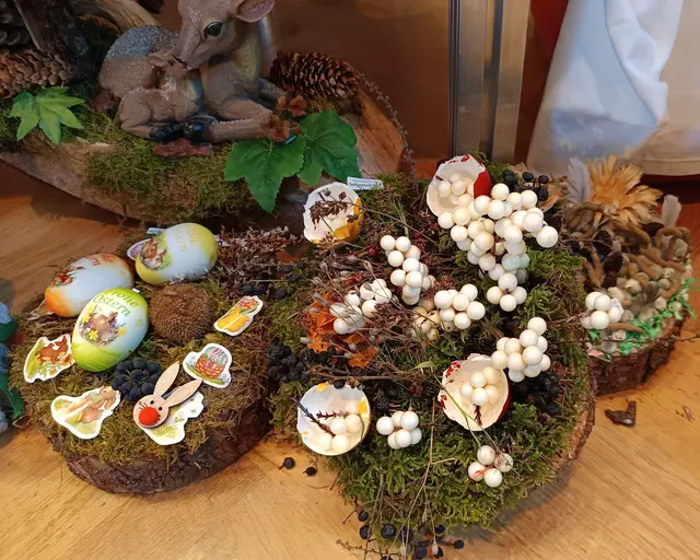 Die handgefertigten Kostbarkeiten der Lebenshilfe Hartberg stimmen auf Ostern und die Frühlingszeit ein. | Foto: (c)Lebenshilfe Hartberg