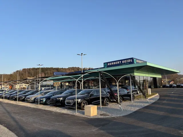 Am Standort in Hofstätten stehen die Autos in erster Reihe.  | Foto: MeinBezirk/Bernhard Engelmann