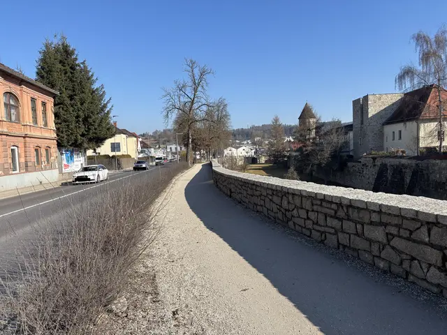 Demnächst dürfen auch Radfahrer die Promenade neben der Bundesstraße befahren. | Foto: MeinBezirk/Roland Wolf