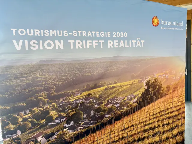 Unter de Motto "Vision trifft Realität" präsentierten Hans Peter Doskozil und Didi Tunkel eine Halbzeitbilanz zur Tourismus-Strategie 2030 des Burgenlandes.  | Foto: MeinBezirk/Stefan Schneider