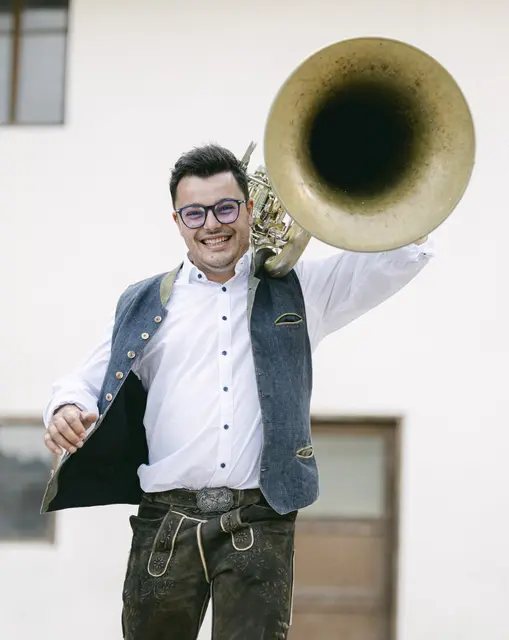 Felix Strasser holt sein Tuba-Solo dieses Jahr nach. | Foto: Eva-Maria Wöckl