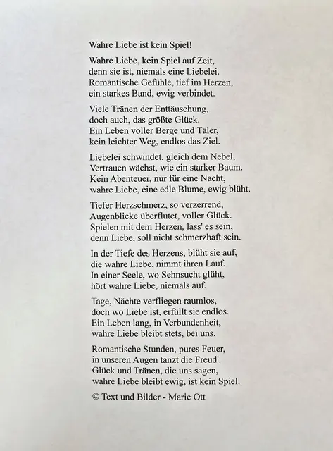 Gedicht, Liebe