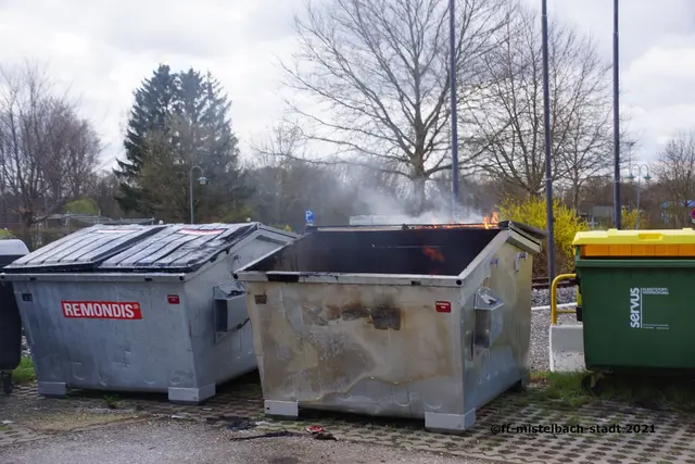 Der Mann steht im Verdacht mehrmals Mülltonnen in Brand gesetzt zu haben. (Symbolbild) | Foto: FF Mistelbach