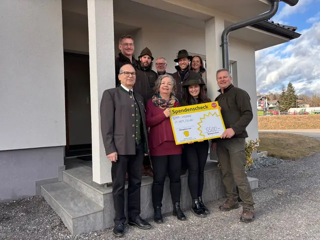 Eisstockturnier der vier St. Veiter Gemeindejagden mit Spendenaktion an die Kinderkrebshilfe | Foto: Privat