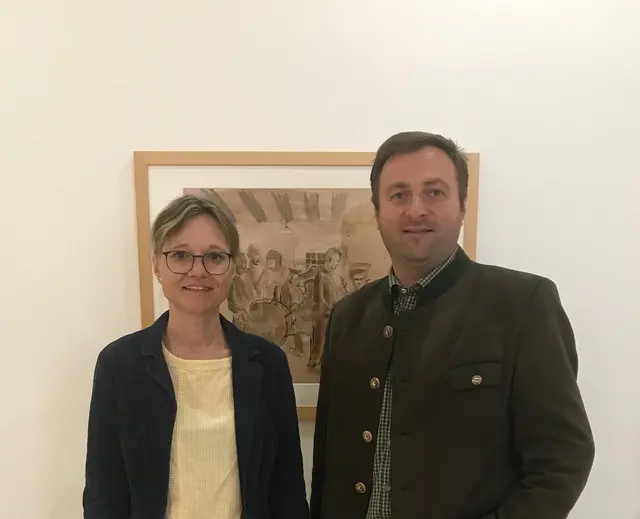 Bürgermeister Franz Eisl im Jahr 2020 noch gemeinsam und Petra Wimmer. | Foto: Gde. St. Wolfgang (Archivfoto)