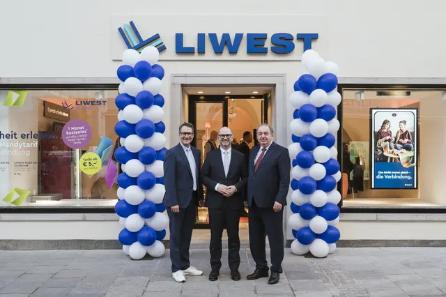 Von links: Liwest-Geschäftsführer Stefan Gintenreiter, Bürgermeister Dietmar Prammer und Linz AG-Generaldirektor Erich Haider. | Foto: Kneidinger Photography