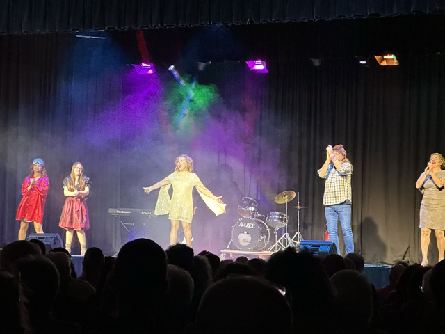Playback, Tanz und humorvolle Lieder sorgten für beste Stimmung im Saal. | Foto: Jana Zuser