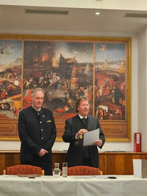 Obmann Ing. Gerald Maierhofer, Geschäftsführender Obmann Matthias Steiner MMP | Foto: ÖKB-Stockerau