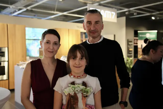 Sarah, Olivia und Anton 