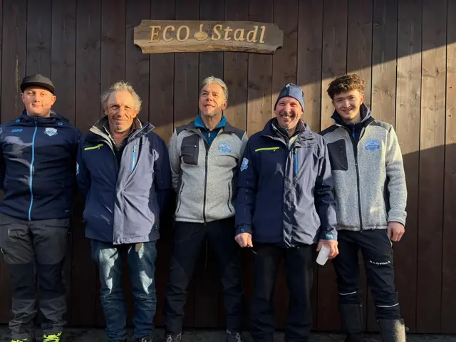 Start Nr. 7; ESV Gasteig; Simon Hanser, Sepp Seibl, Wolfgang Schneider, Stefan Seibl und Martin Leo. | Foto: Barbara Hofer