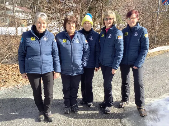 Start Nr 4 EV Fieberbrunn; Lisi Astner, Maria Tschiltsch, Irmgard Gschnaller, Manuela Trixl und Annemarie Holzmann - Seisl. | Foto: Christian Erhart