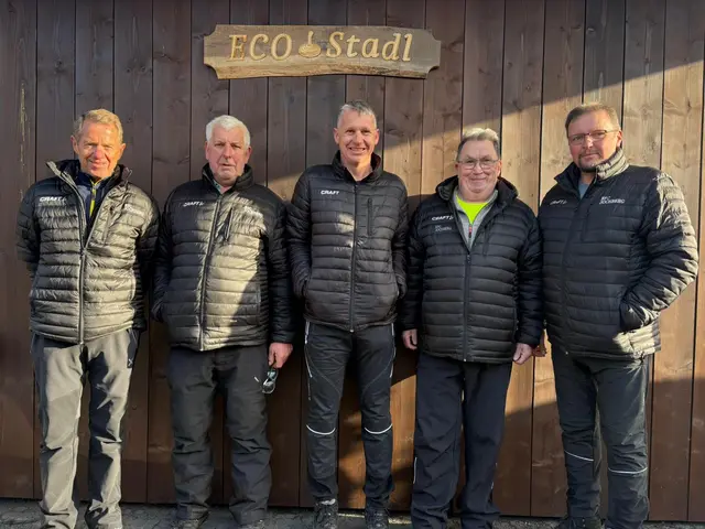Start Nr 4 ESC Jochberg; Walter Kreidl, Felix Schipflinger, Hubert Auberger, Andi Aberger und Hans Pletzer | Foto: Barbara Hofer