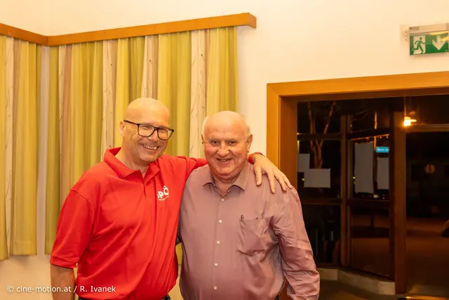 Bürgermeisterbegrüßung. Thomas Schwab und Ernst Wendl (vlnr). | Foto: cine-motion.at / R. Ivanek