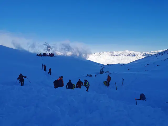 Kräfte der Bergrettung Neustift im Stubaital, ein Bergrettungshundeführer sowie mehrere Beamte der Alpinpolizei suchten nach dem Verschütteten. (Symbolbild) | Foto: zoom.tirol