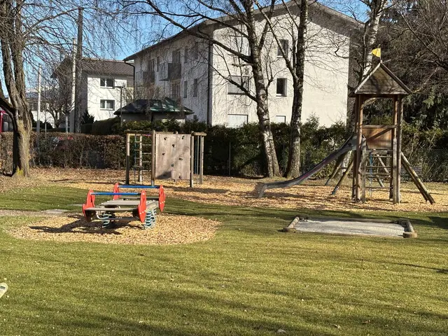 Der Spielplatz Dr. Stumpf-Straße wurde aufwendig saniert und ist seit kurzem wieder bespielbar. Die Kleinsten unserer Gesellschaft freuen sich. | Foto: Königer